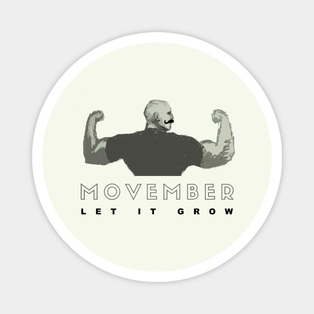 Movember Magnet by miquelcazanya